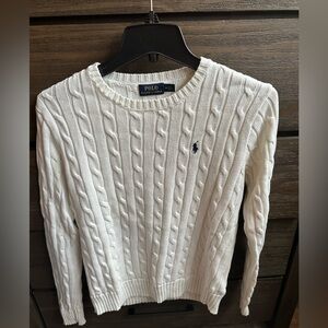 Ralph Lauren Cable Knit Sweater in White Women’s Size Medium